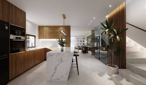 COCINA-ESCALERA.jpeg - Mehrfamilienhaus, Wohnhaus mit 142,00 m&sup2; in Los Alcazares zum Kaufen