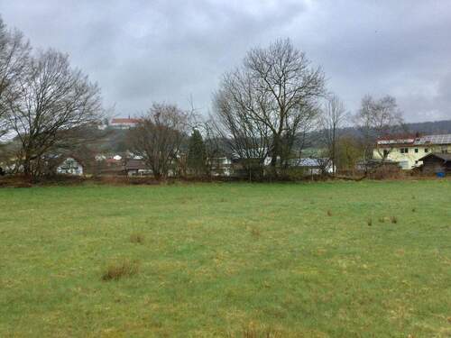 Blick zum Klosterberg - 700m² Baugrundstück in Bad Brückenau, OT Volkers