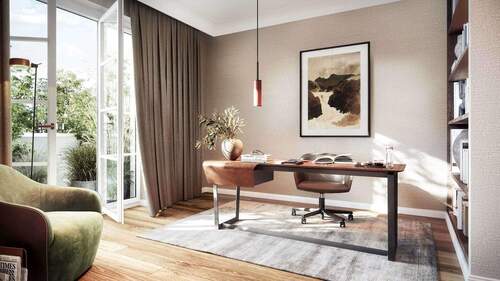 Arbeitszimmer - Ruhe, Licht und Freiraum - Großzügige 4 - Zimmer Wohnung mit Loggia