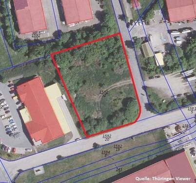 Grundstückslageplan - Ihr neuer Firmensitz - Attraktives Gewerbegrundstück in Neustadt a. d. Orla