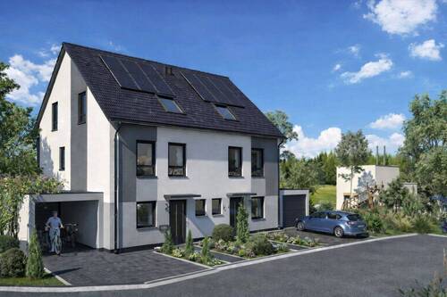 Haus Ansicht Vorderseite - KFW40QNG Höchste Energieeffizienz, modern, fantastische Lage - eine seltene Gelegenheit in Saulheim