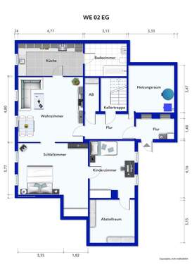 GR WE 2 EG möbliert - 