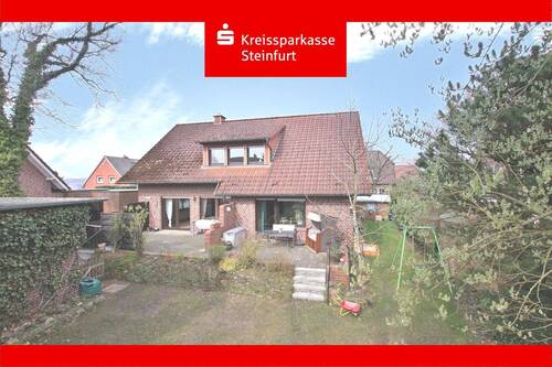 Gartenansicht - Einfamilienhaus mit Einliegerwohnung in sonniger Siedlungslage!