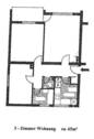 Grundriss der Wohnung - 3 Zimmer Etagenwohnung in Kassel