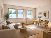 Wohn- und Essbereich - Visualisierung einer möglic - Etagenwohnung mit 47,00 m&sup2; in Frankfurt am Main zum Kaufen