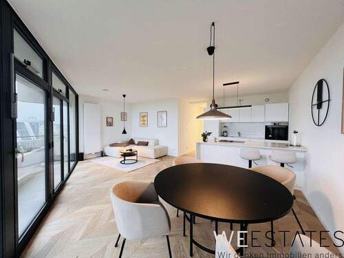 Wohn-Essbereich - 2 Zimmer Etagenwohnung zur Miete in Düsseldorf