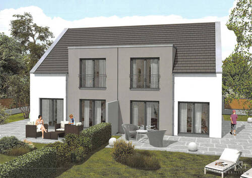 moderne Gaube - 5 Zimmer Doppelhaushälfte zum Kaufen in Altenriet