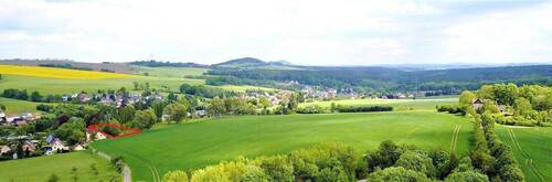 Aufsicht SüdWest.jpg - * Am Feldrand in Oelsa * Baustart sofort möglich *