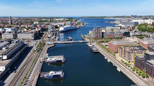 Luftaufnahme - 2 Zimmer Etagenwohnung in Kiel
