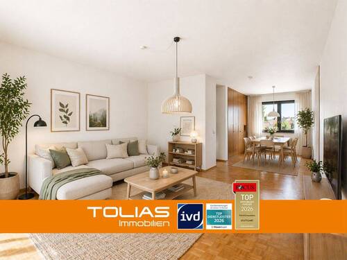 Titelbild - Voller Möglichkeiten: 3,5 Zimmer mit Südbalkon, Garage und Platz für neue Wohnideen