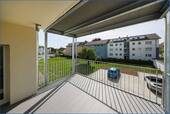 Blick Balkon/Stellplätze - 