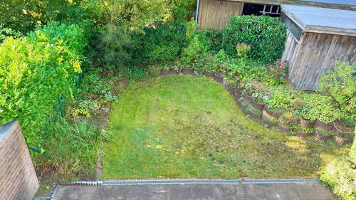Blick von oben in den Garten - 