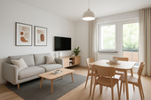 Visualisierungsbild Wohnzimmer - 1 Zimmer Etagenwohnung in Berlin