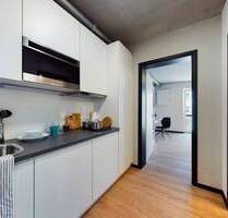 DIE ZIMMEREI | Möbliertes 1-Zimmer-Apartment am Campus Deutz für Studierende & Azubis | Large Bude - Köln DIE ZIMMEREI | Möbliertes 1-Zimmer-Apartment am Campus Deutz für Studierende & Azubis | Large Bude - Köln