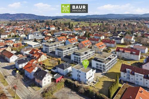 Luftaufnahme - 5 Zimmer Doppelhaushälfte zum Kaufen in Isny im Allgäu