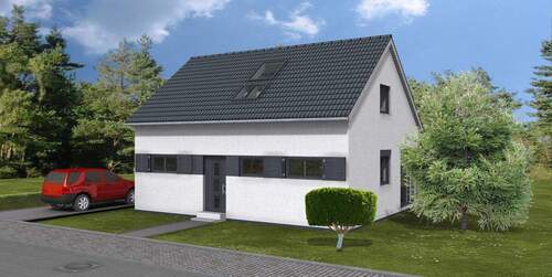 Hausbeispiel Straßenansicht - 5 Zimmer Einfamilienhaus zum Kaufen in Radebeul