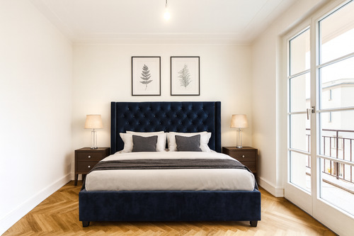 Schlafzimmer (virtuell möbliert) - 