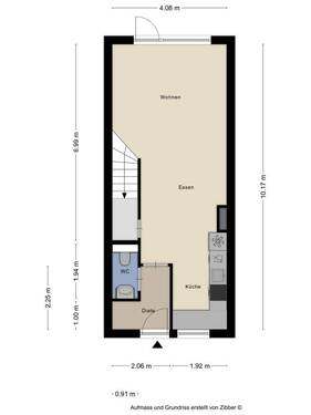 Erdgeschoss mit Terrasse und Garten - 