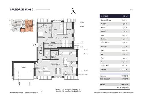 Wohnungsdaten - 
