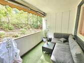 überdachter Balkon mit Blick ins Grüne - 2 Zimmer Etagenwohnung zum Kaufen in Coburg