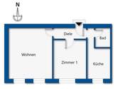 Grundrissskizze Obergeschoss Mitte - 
