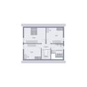 Grundriss Dachgeschoss - 4 Zimmer Einfamilienhaus in Biebrich