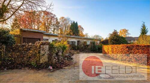 Außenansicht - Grundstück mit Gebäudebestand für Freilegung und Neubau - Projektierung für 4 Reihenhäuser vorhanden