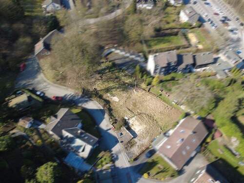Drohnenbild – Grundstück aus der Vogelperspektive - 6 Zimmer Mehrfamilienhaus, Wohnhaus in Wuppertal