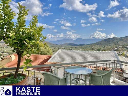 Titel - Wunderschön restauriertes Haus mit Panoramablick und modernen Annehmlichkeiten in Kritsa 