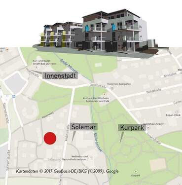 sattelweg-landkarte.jpg - Tiefgaragenstellplatz, Bad Dürrheim, Sattelweg - Nähe Solemar