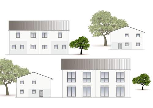 Visu_Ansichten_Börde Satteldach 31.08.23 - Kopie - 5 Zimmer Doppelhaushälfte in Barleben