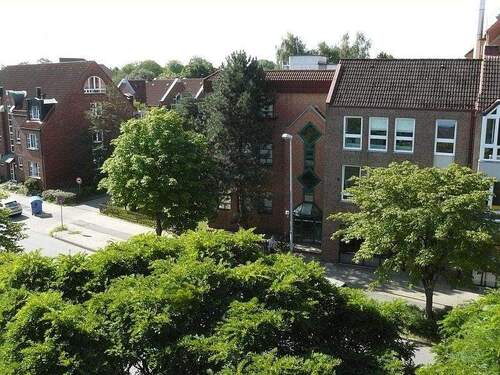 Blick v. Balkon - 2 Zimmer Etagenwohnung in Ahrensburg