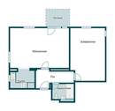 Grundriss Skizze - 2 Zimmer Etagenwohnung zum Kaufen in Kornwestheim
