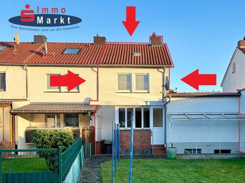 Gartenansicht - 4 Zimmer Reihenendhaus zum Kaufen in Minden