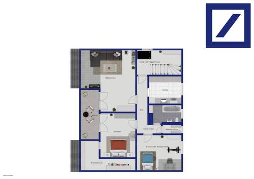 Illustration Dachgeschoss - 