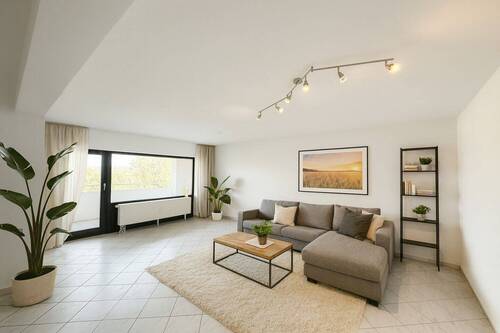 Wohnzimmer - Einrichtungsvorschlag - KI generiert - 3 Zimmer Etagenwohnung in Bad Kreuznach