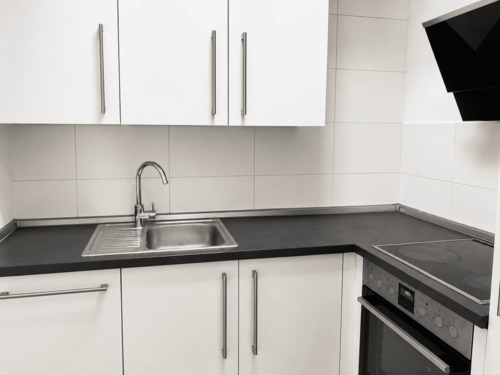 Einbauküche - Etagenwohnung mit 42,60 m&sup2; in Wiesbaden zum Kaufen
