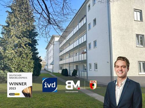 Titelbild - 2-Zimmer-Wohnung in Augsburg-Hochfeld mit Entwicklungspotenzial - ideale Lage nahe Universität
