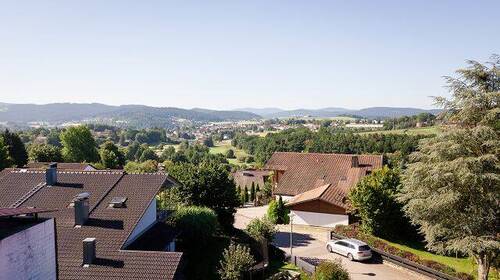 Aussicht vom Balkon - 7 Zimmer Einfamilienhaus in Bad Kötzting