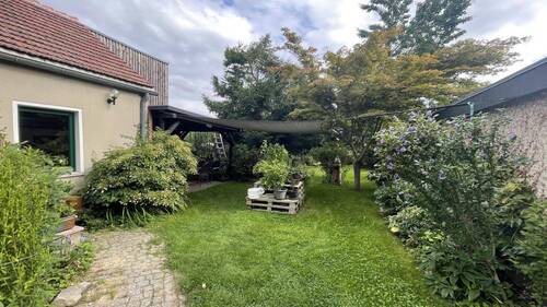 Terrasse - 4 Zimmer Doppelhaushälfte in Elstra