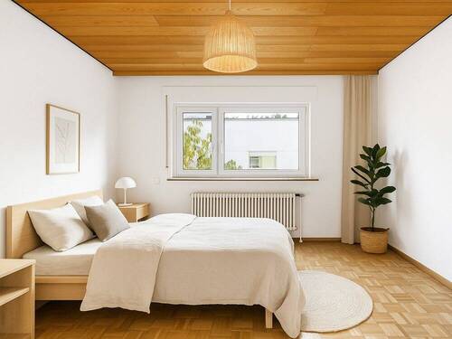 Schlafzimmer EG (Einrichtungsvorschlag) - Doppelhaushälfte mit 114,50 m² in Fellbach zum Kaufen