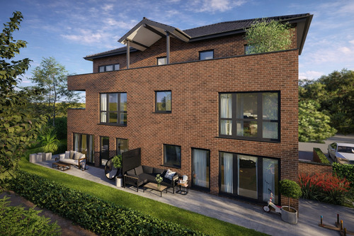 Visualisierung Garten - Etagenwohnung mit 62,70 m&sup2; in Stelle zum Kaufen