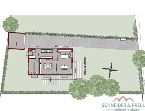 Grundstück Haus 1 quer - 