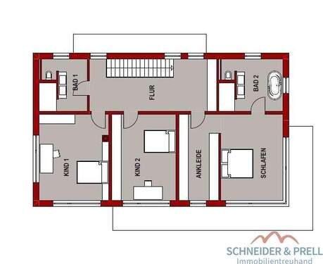 Grundstück Haus 1 OG - 