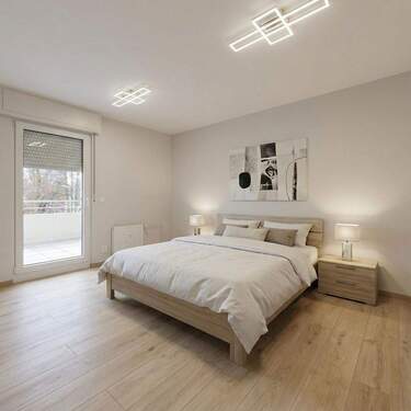 Schlafzimmer-Wohnbeispiel - 