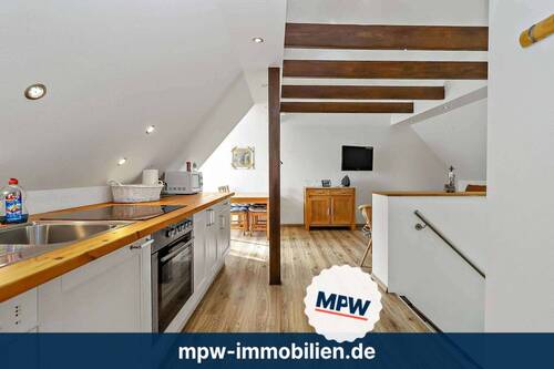 Küche - Ostseeglück: Provisionsfreier Dachgeschosstraum mit Garten und Stellplatz