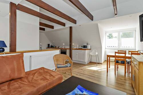 Wohnbereich mit Küche - Etagenwohnung mit 37,00 m&sup2; in Ostseebad Boltenhagen zum Kaufen