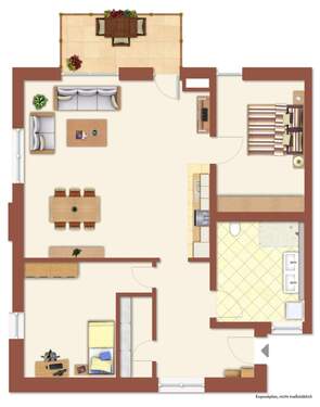 Gemütliche 3-Zimmer-Wohnung - 