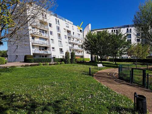 WE 47 im DG mit Pfeil markiert - 3 Zimmer Etagenwohnung zum Kaufen in Leipzig