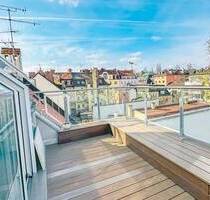 ALTSCHWABING – Exklusive Dachterrassen-Maisonette mit Wintergarten, Kamin & Dachterrasse - München Schwabing-Freimann